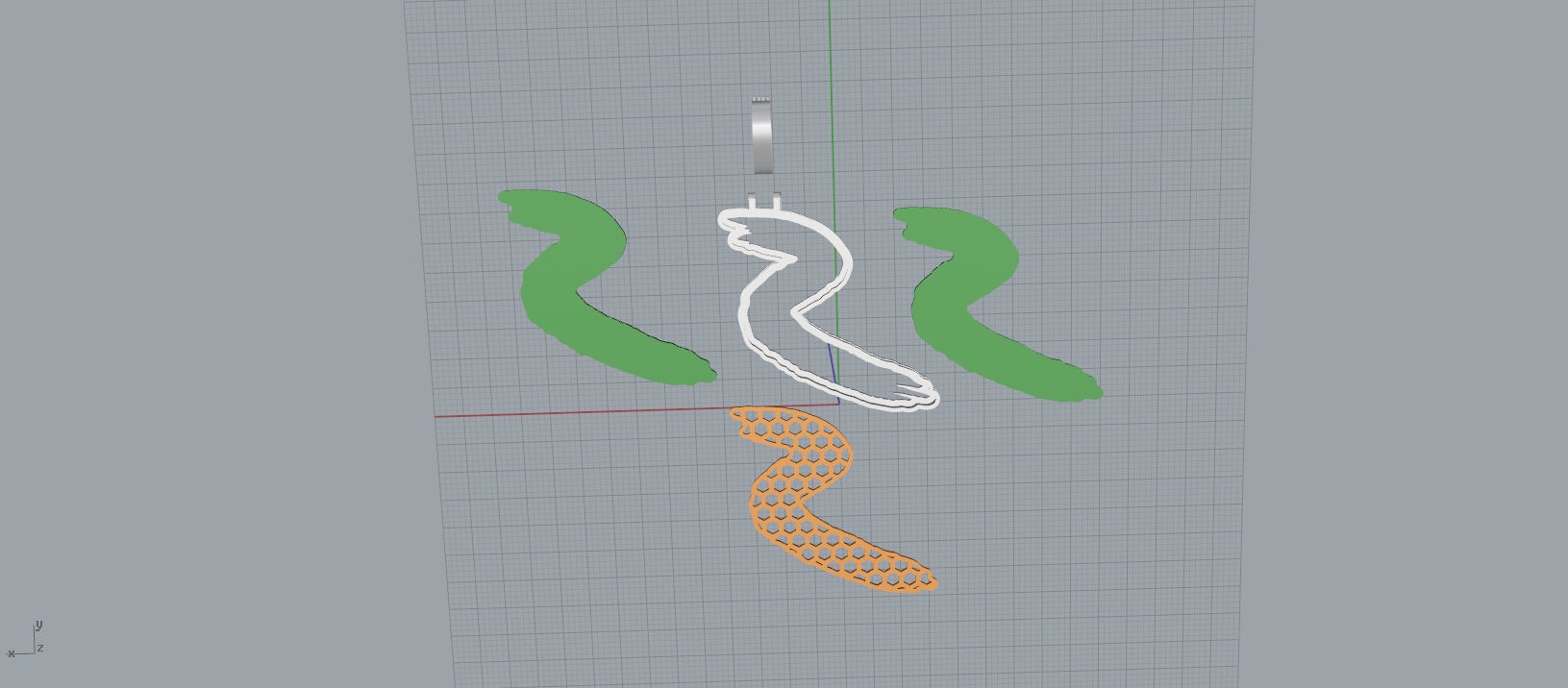 S PAVE LETTER FONT 2 Options 3D print model_13