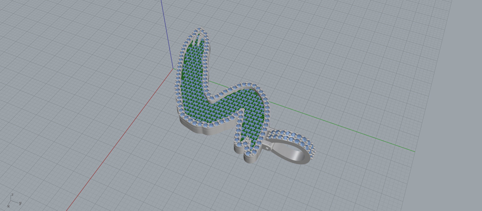 S PAVE LETTER FONT 2 Options 3D print model_8