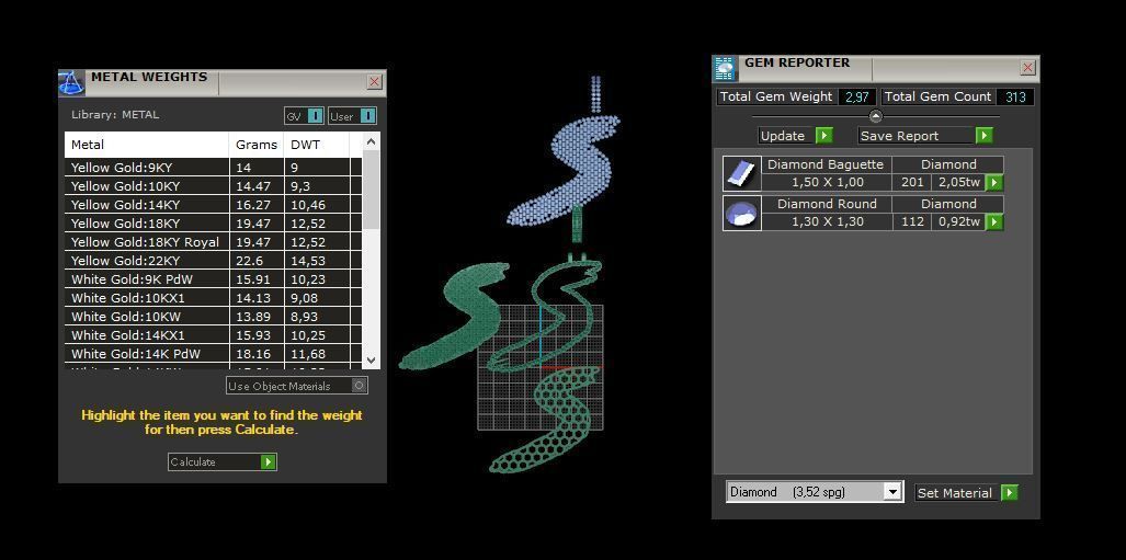 S PAVE LETTER FONT 2 Options 3D print model_5