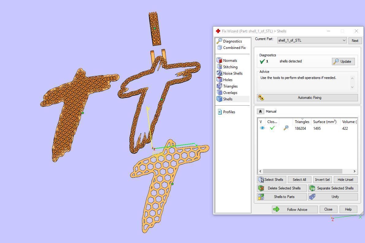 T PAVE LETTER FONT 2 Options 3D print model_3