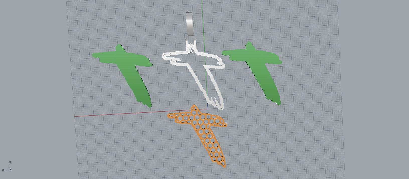 T PAVE LETTER FONT 2 Options 3D print model_13