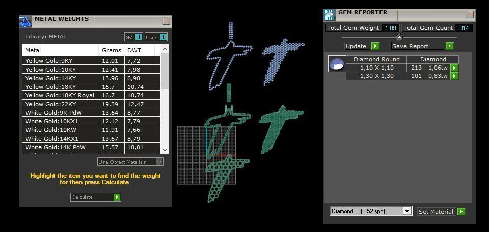 T PAVE LETTER FONT 2 Options 3D print model_14