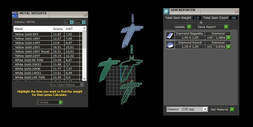 T PAVE LETTER FONT 2 Options 3D print model_5