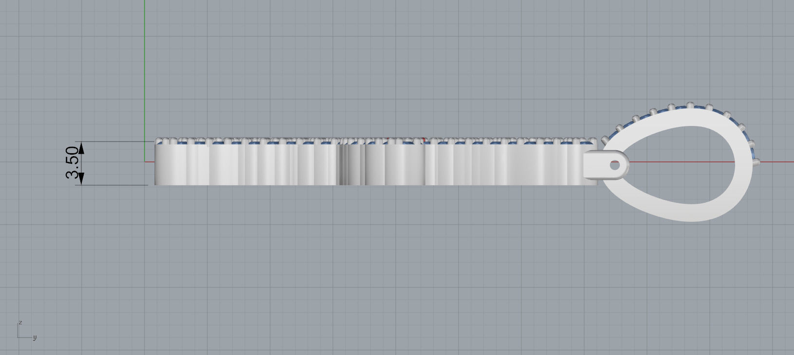 U PAVE LETTER FONT 2 Options 3D print model_11