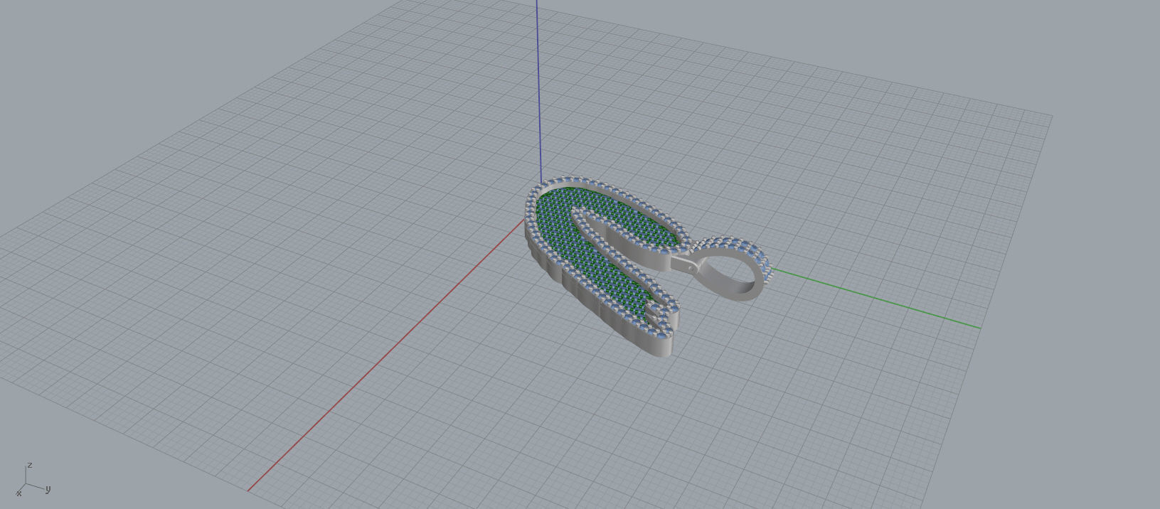 U PAVE LETTER FONT 2 Options 3D print model_8