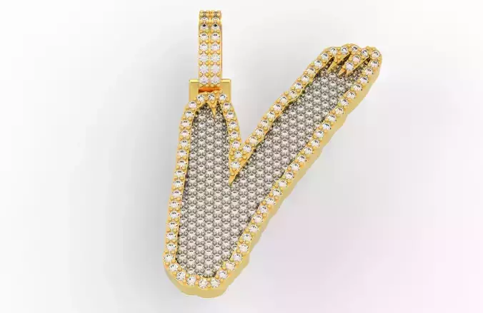 V PAVE LETTER FONT 2 Options