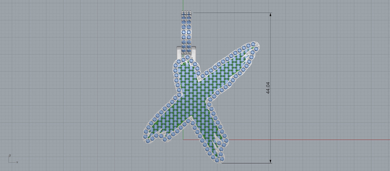 X PAVE LETTER FONT 2 Options 3D print model_2