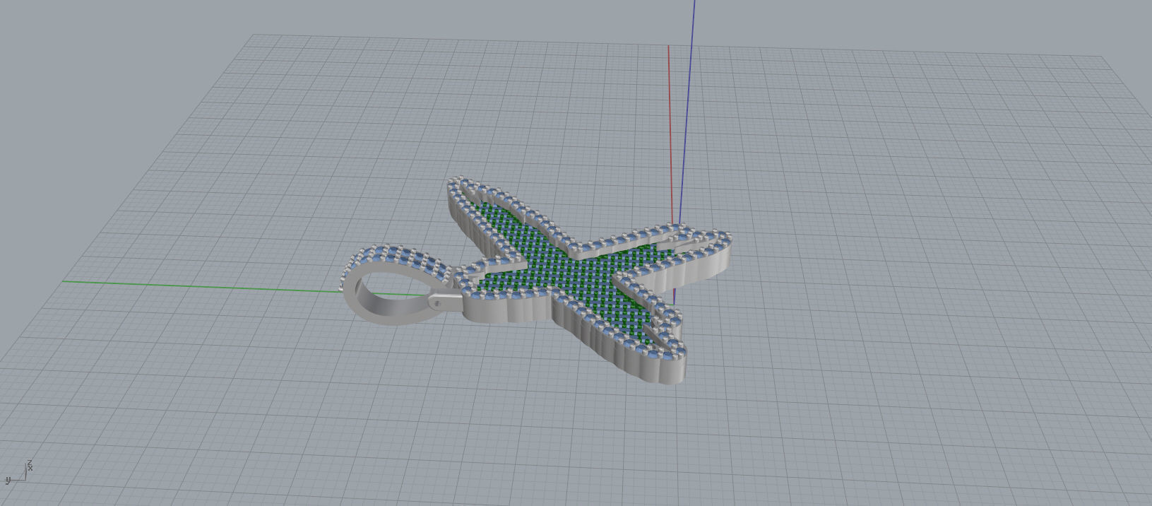 X PAVE LETTER FONT 2 Options 3D print model_11