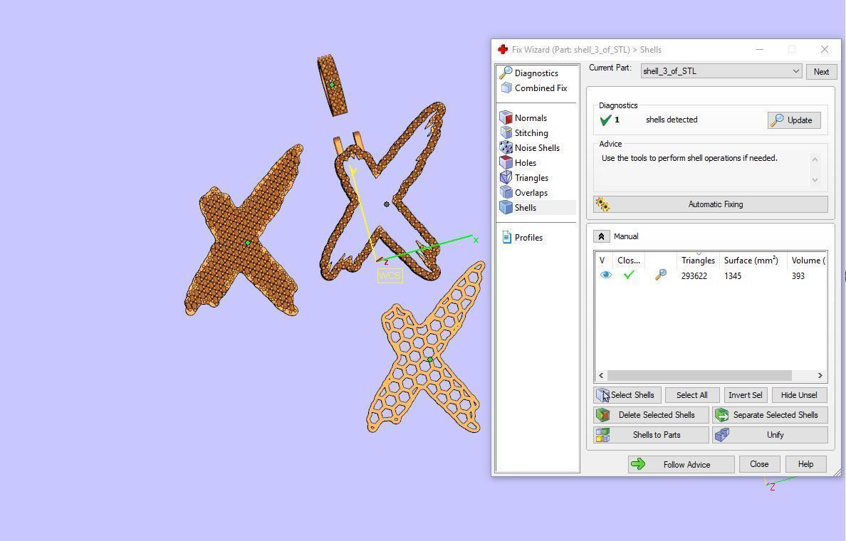 X PAVE LETTER FONT 2 Options 3D print model_3
