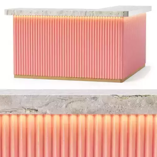 Camila reception corner counter  3D model