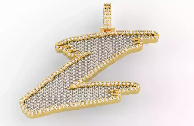 Z PAVE LETTER FONT 2 Options