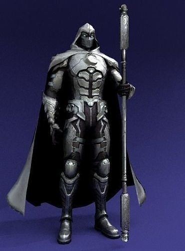 Moon Knight Low-poly 3D model