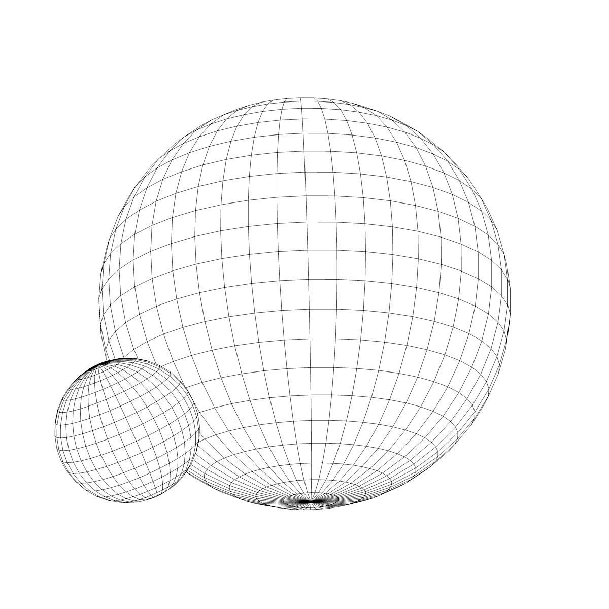 Purple Planet with Moon - Alien Planet 8k Low-poly 3D model_14