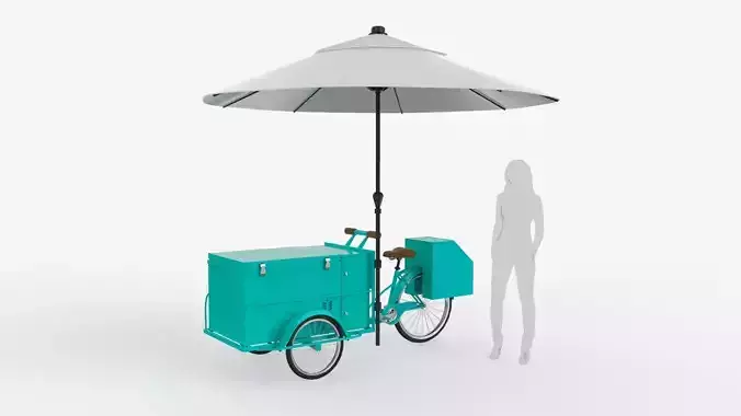 Retro Ice Cream Tricycle