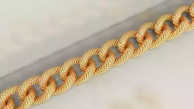 Dragon Pattern Cuban Chain Link Necklace