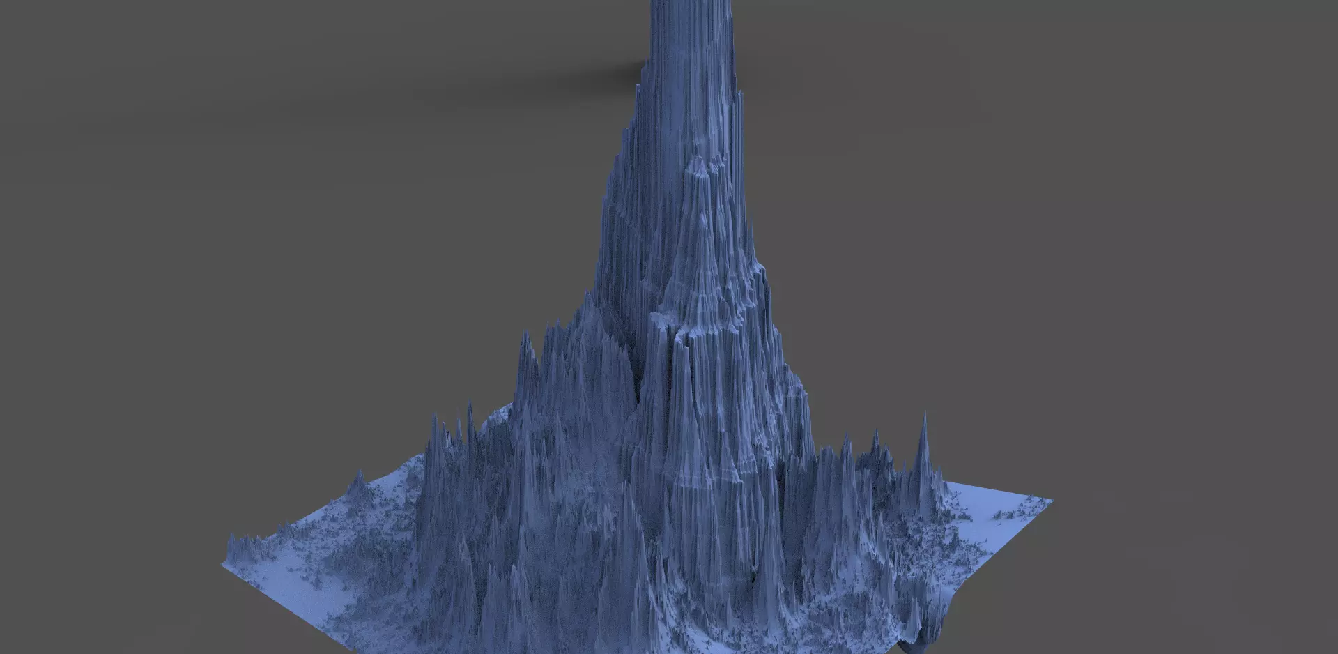Dark Tower Mountain 3D model_0
