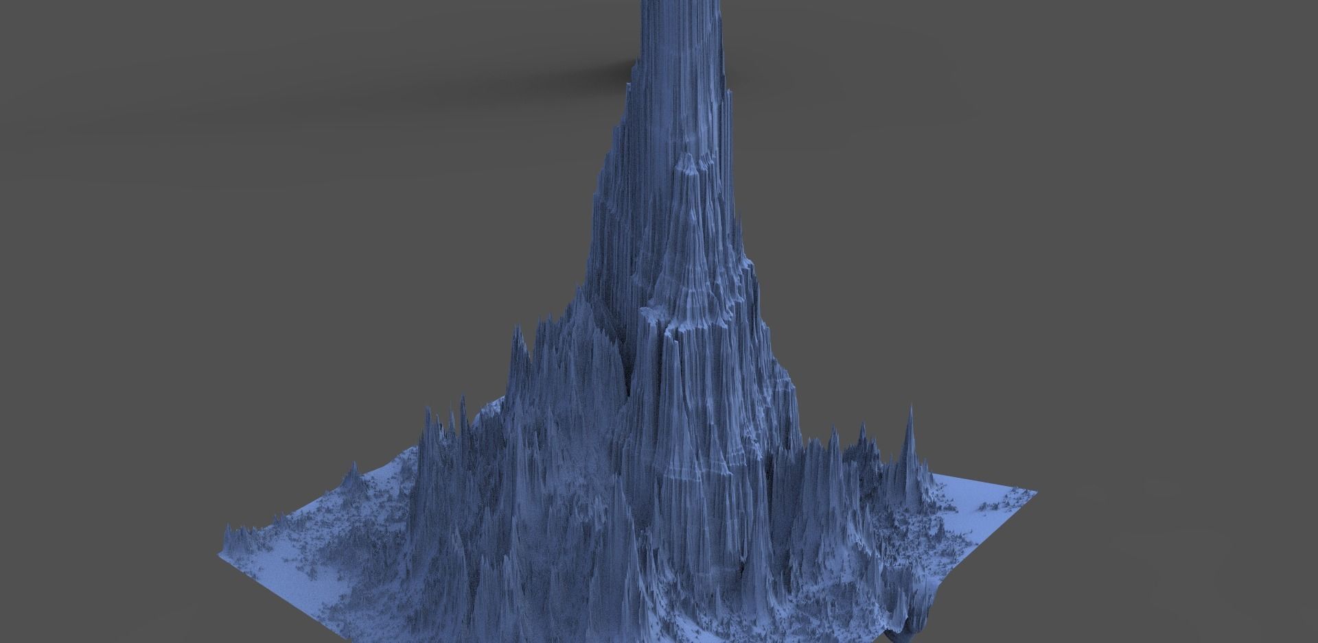 Dark Tower Mountain 3D model_1