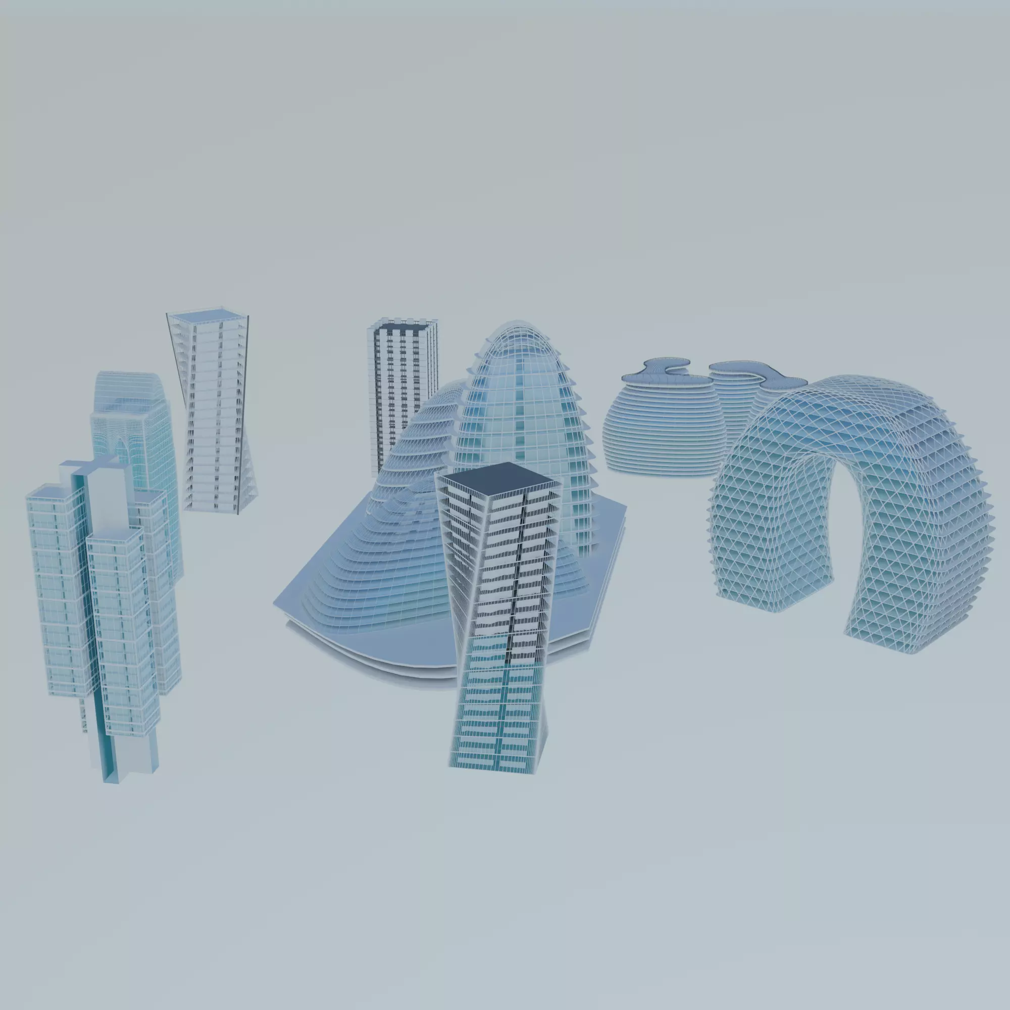 Future Buildings 3D model_0