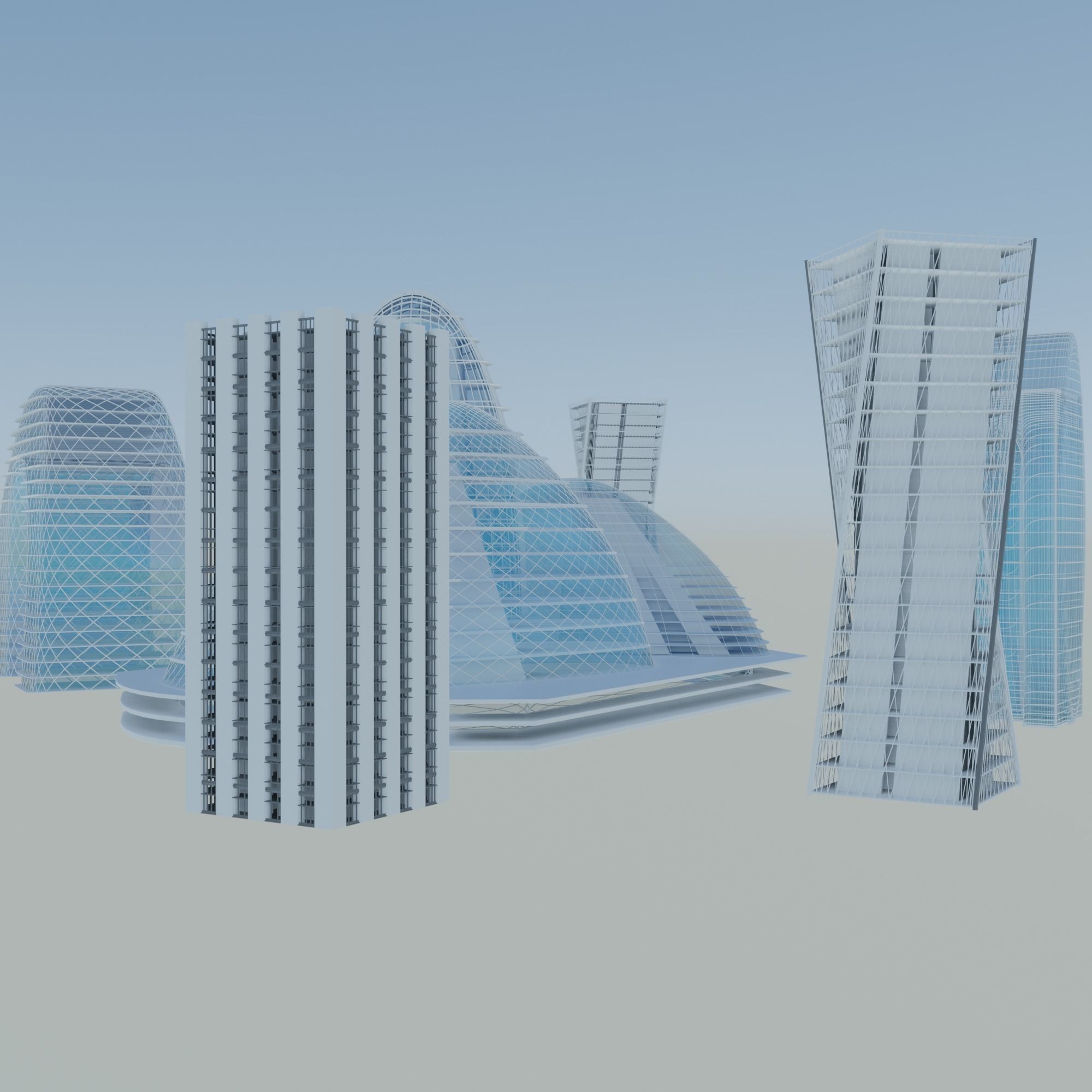 Future Buildings 3D model_3