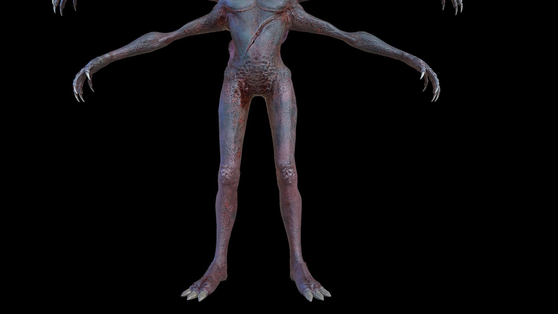 Spider Mutant Low Poly model Game Ready Low-poly 3D model_9