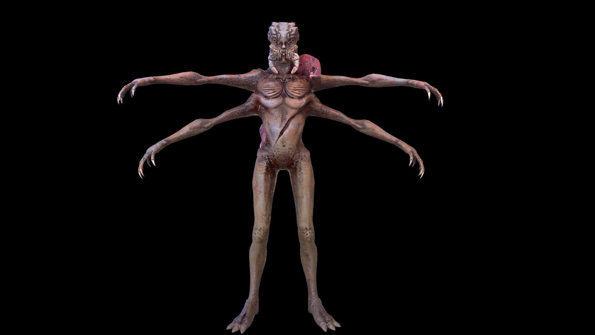 Spider Mutant Low Poly model Game Ready Low-poly 3D model_11