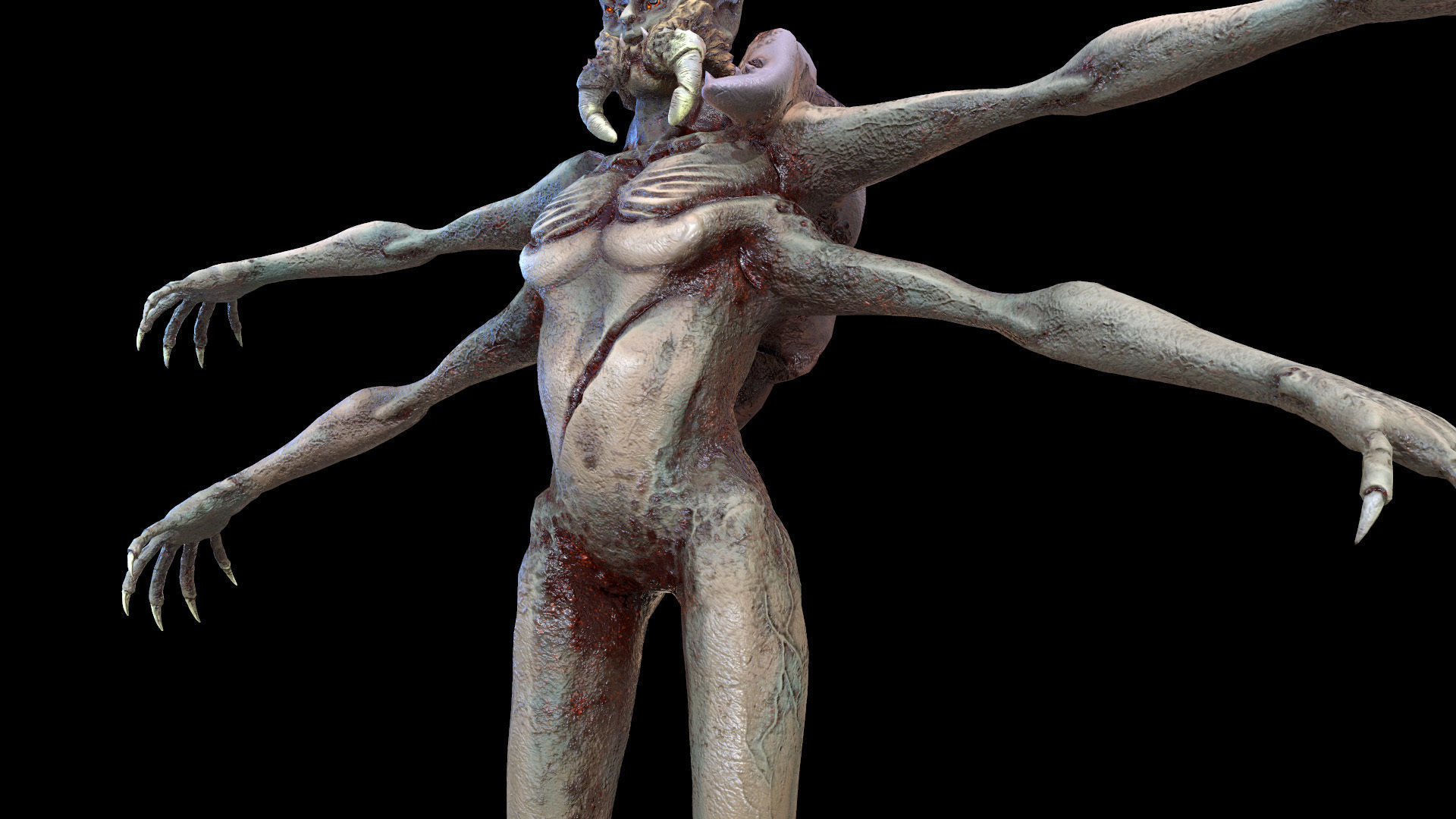 Spider Mutant Low Poly model Game Ready Low-poly 3D model_27