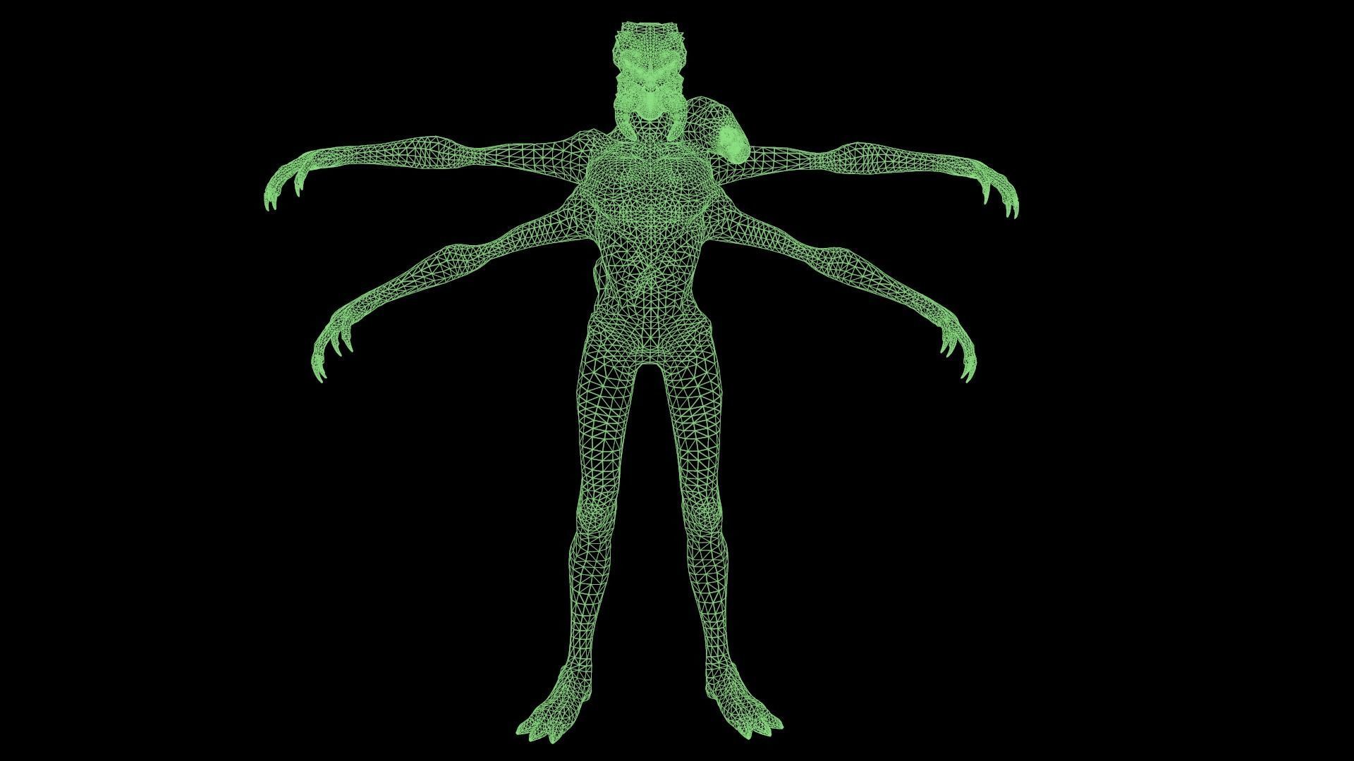 Spider Mutant Low Poly model Game Ready Low-poly 3D model_40