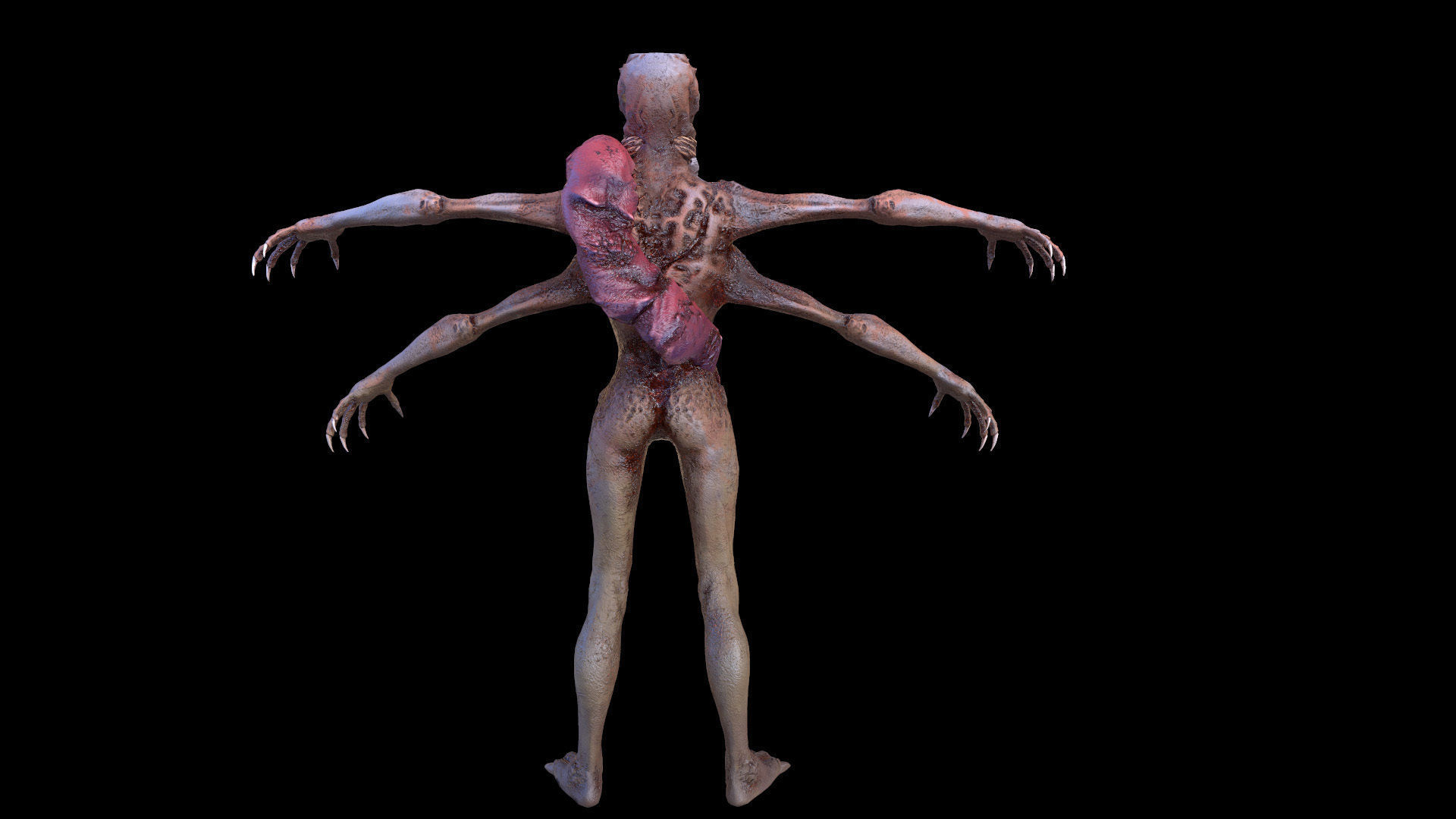 Spider Mutant Low Poly model Game Ready Low-poly 3D model_12
