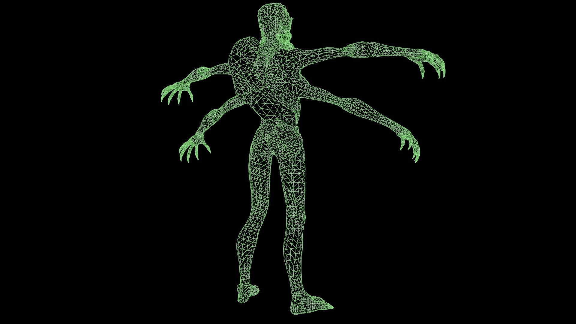 Spider Mutant Low Poly model Game Ready Low-poly 3D model_38