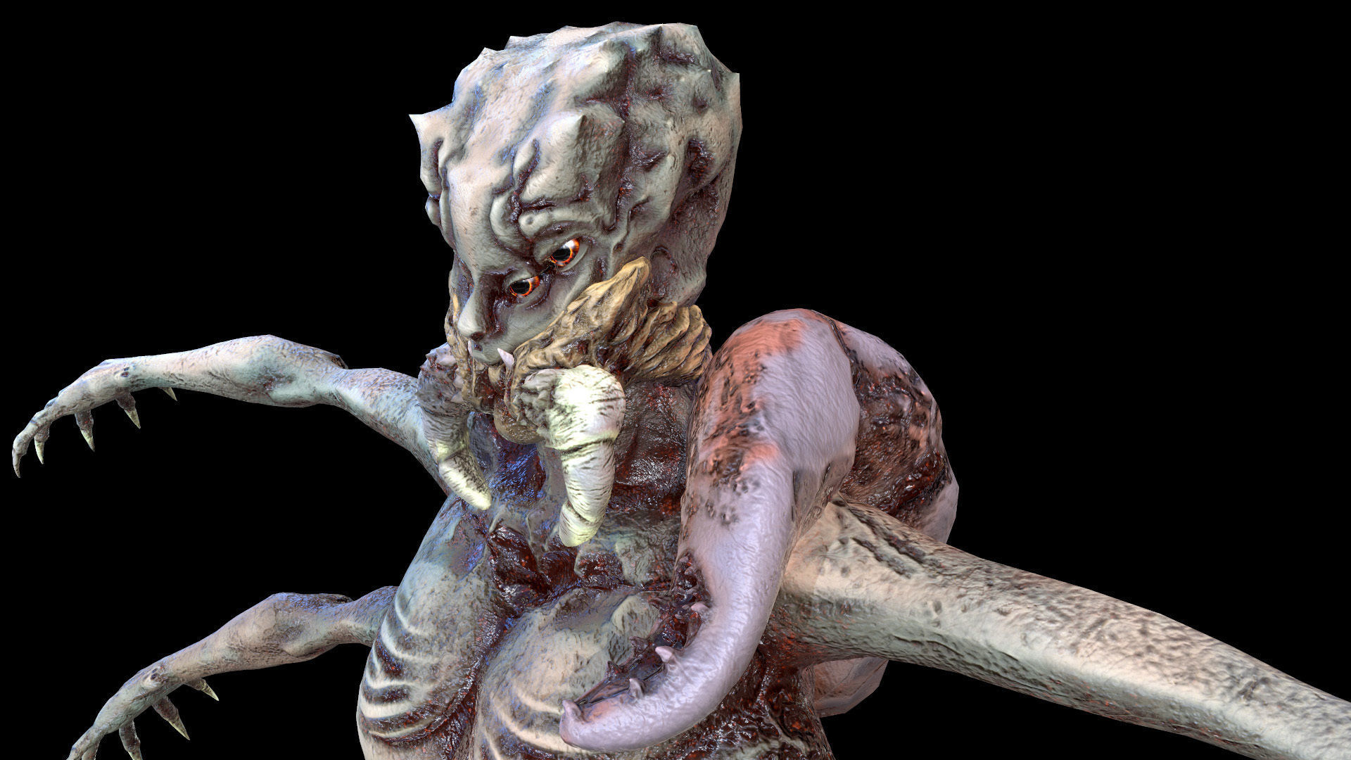 Spider Mutant Low Poly model Game Ready Low-poly 3D model_29