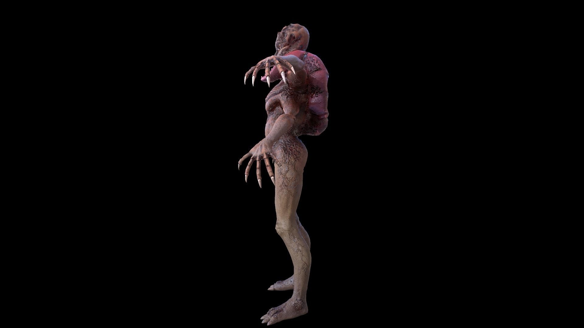 Spider Mutant Low Poly model Game Ready Low-poly 3D model_31