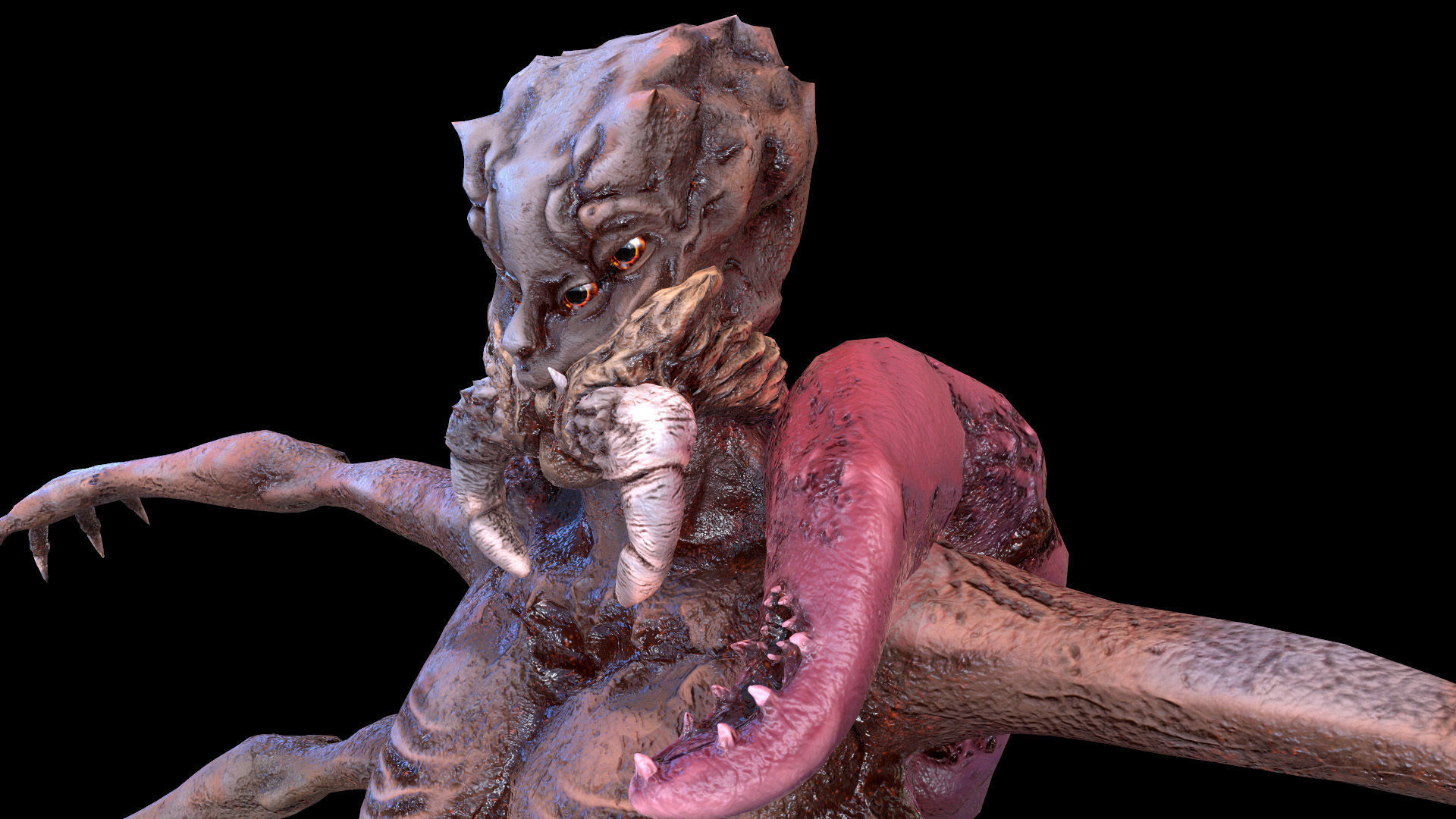 Spider Mutant Low Poly model Game Ready Low-poly 3D model_20