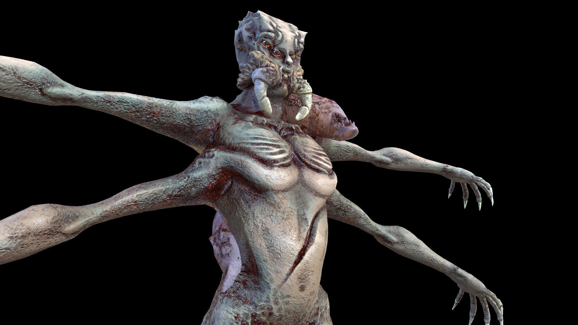 Spider Mutant Low Poly model Game Ready Low-poly 3D model_25