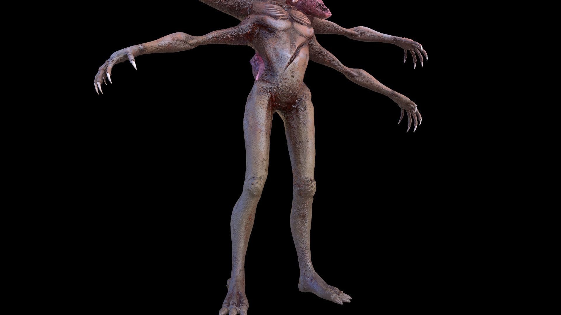 Spider Mutant Low Poly model Game Ready Low-poly 3D model_10