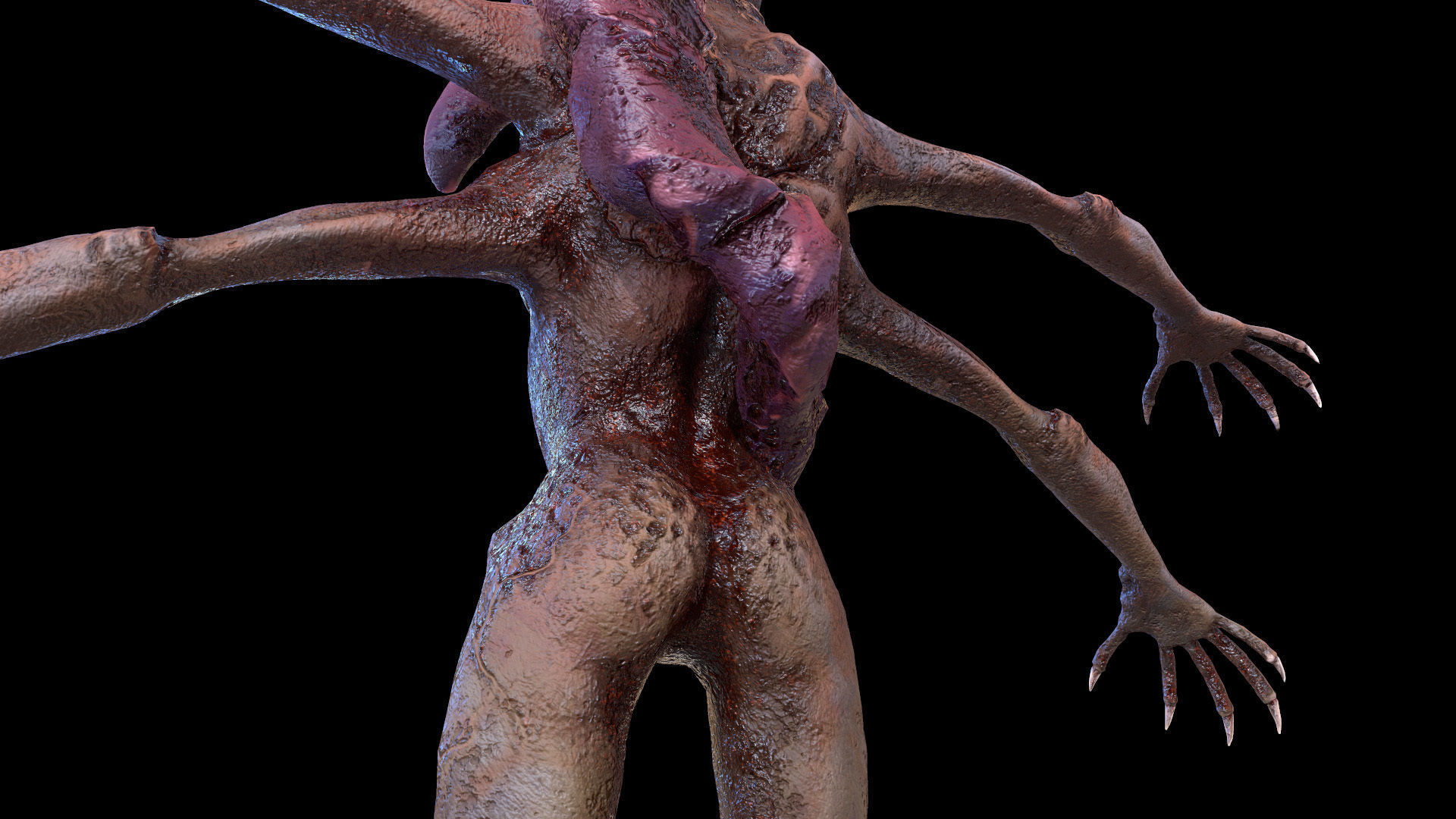 Spider Mutant Low Poly model Game Ready Low-poly 3D model_17