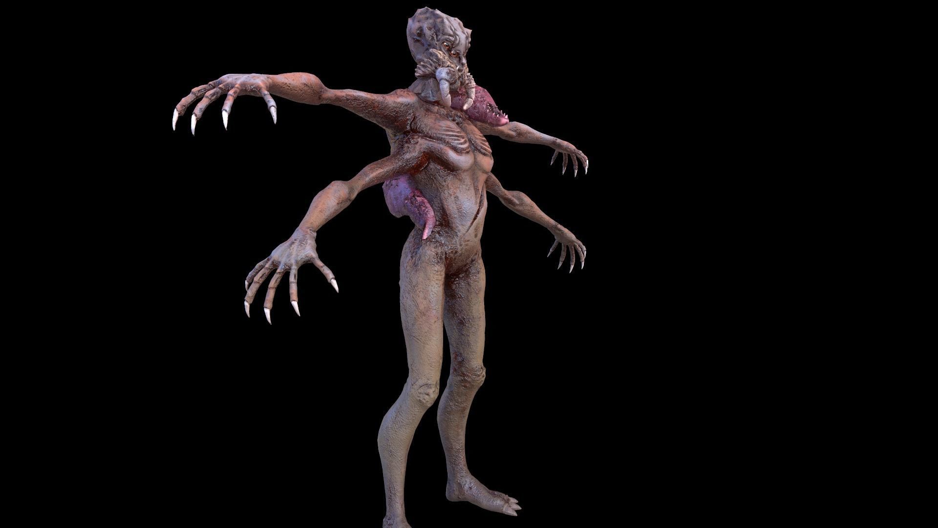 Spider Mutant Low Poly model Game Ready Low-poly 3D model_35