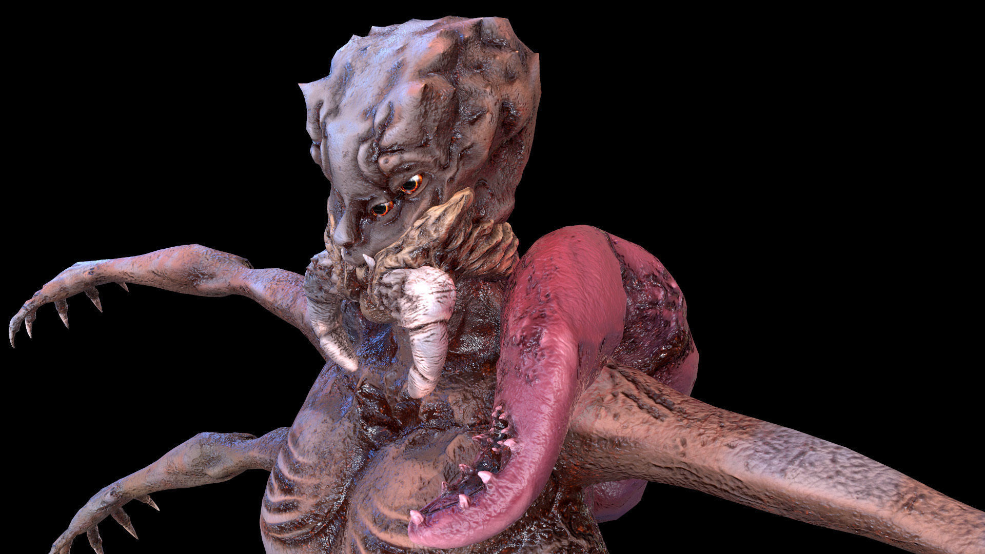 Spider Mutant Low Poly model Game Ready Low-poly 3D model_30