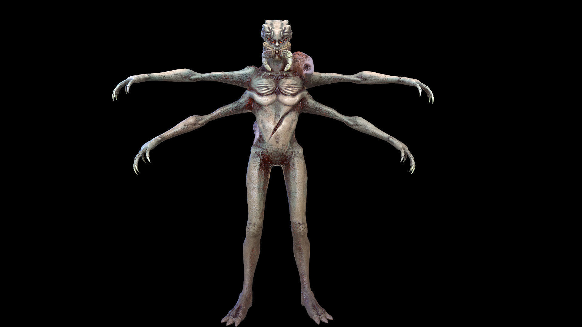 Spider Mutant Low Poly model Game Ready Low-poly 3D model_13