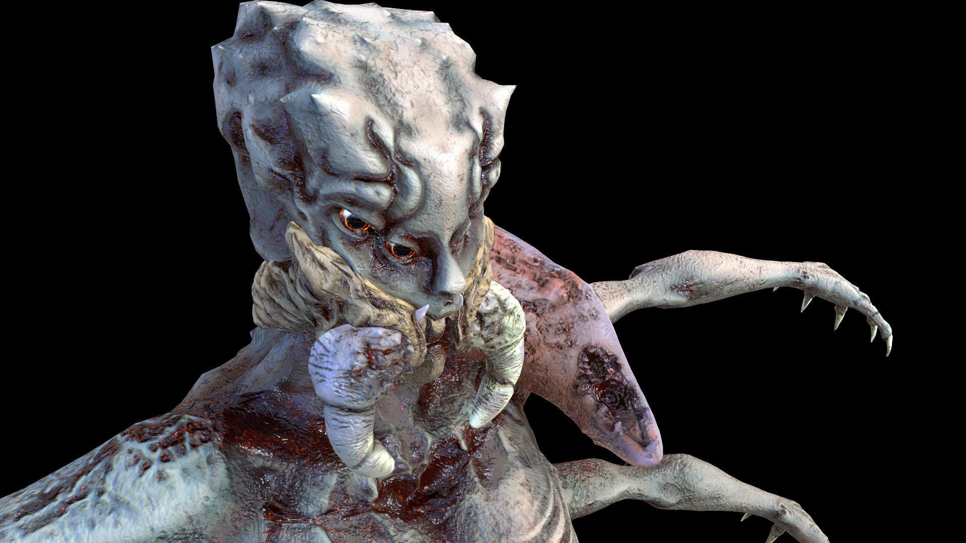 Spider Mutant Low Poly model Game Ready Low-poly 3D model_28