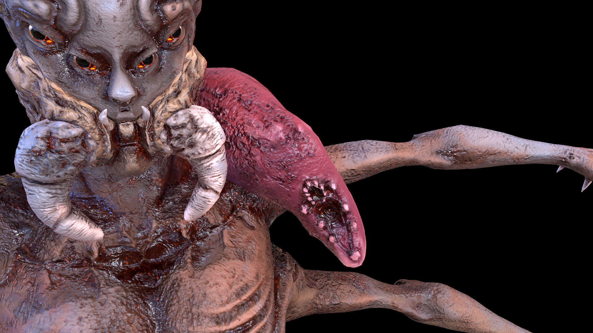 Spider Mutant Low Poly model Game Ready Low-poly 3D model_14