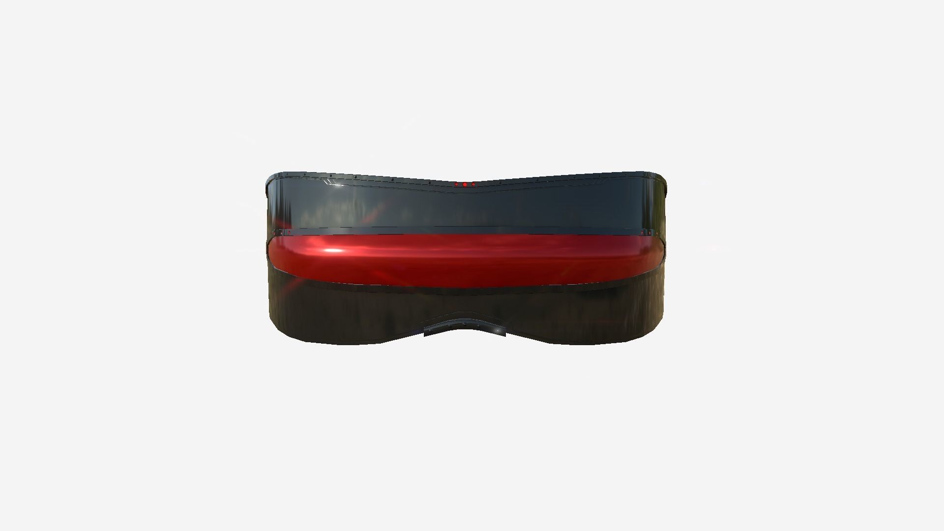 SciFi Glasses I01 Black Red - Character Design Fashion Low-poly 3D model_1