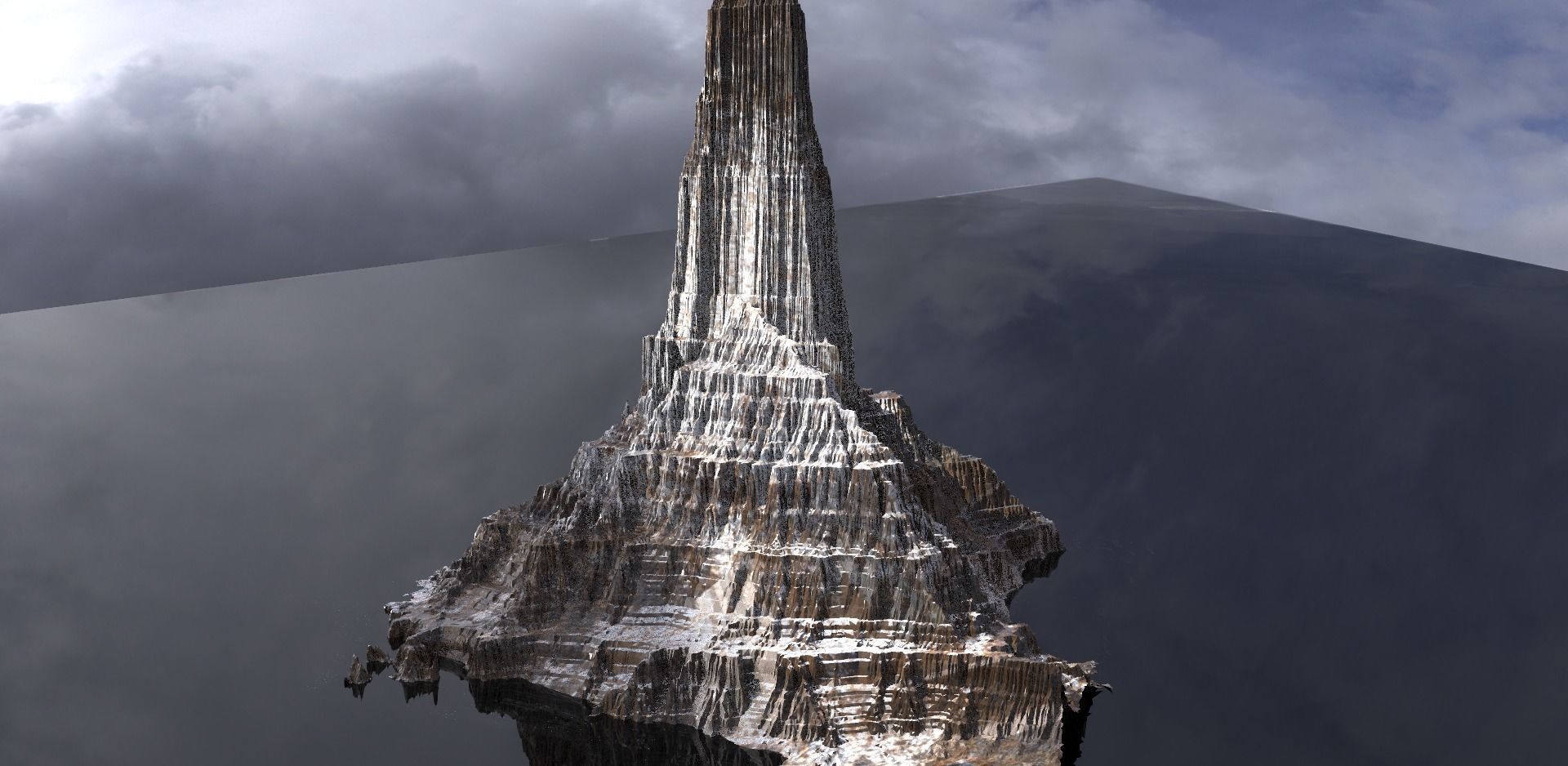 Emperors Mountain Snow 3D model_1