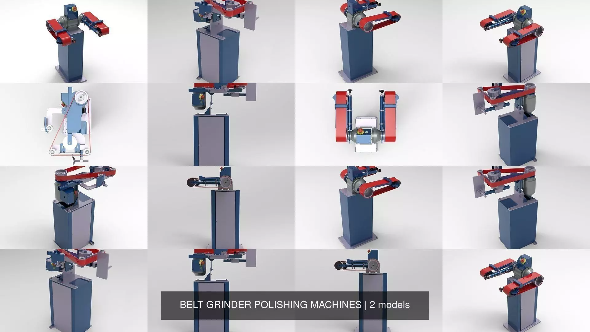 BELT GRINDER POLISHING MACHINES 3D Model Collection_0