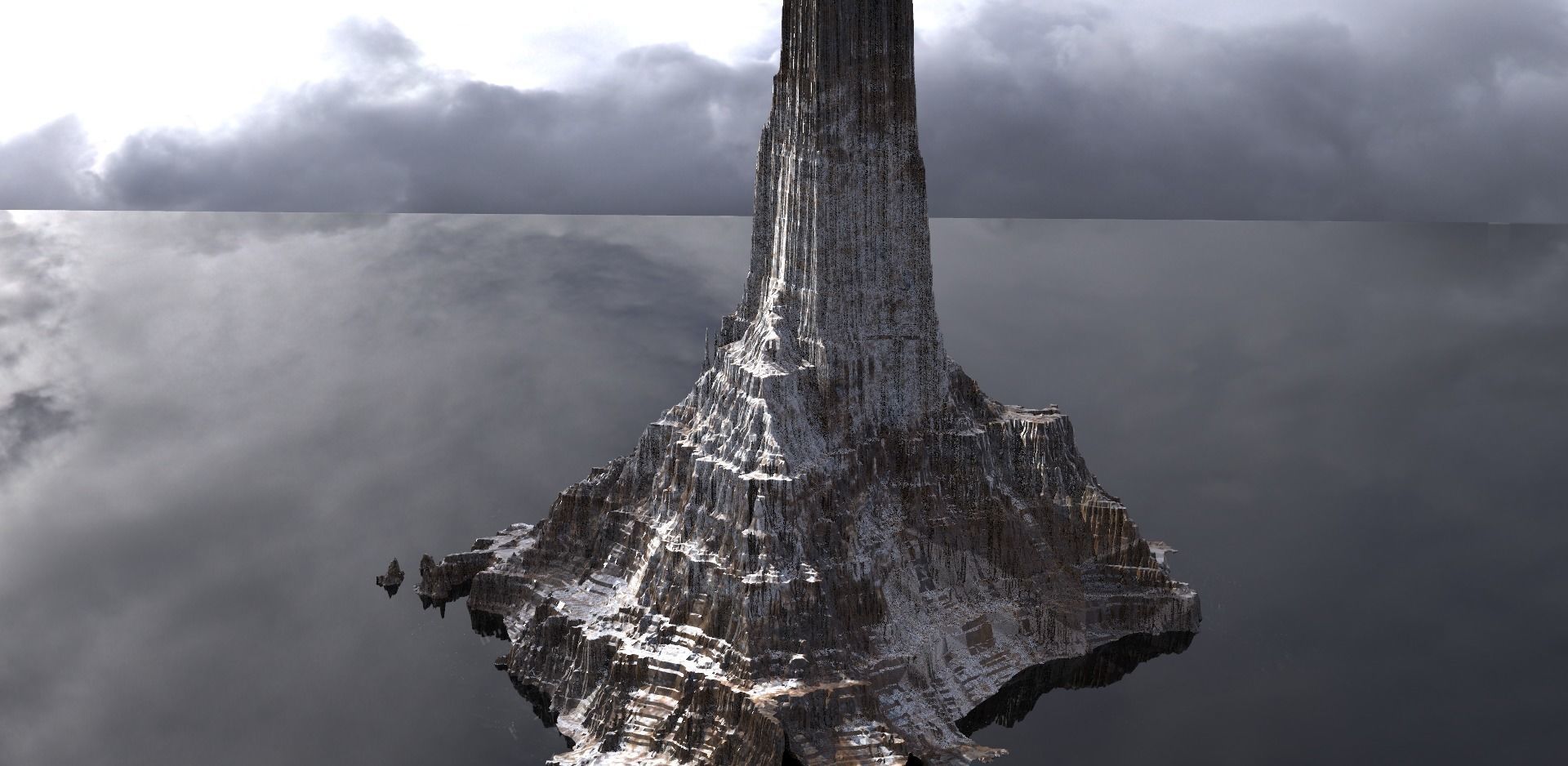 Emperors Mountain Deep Winter 3D model_1