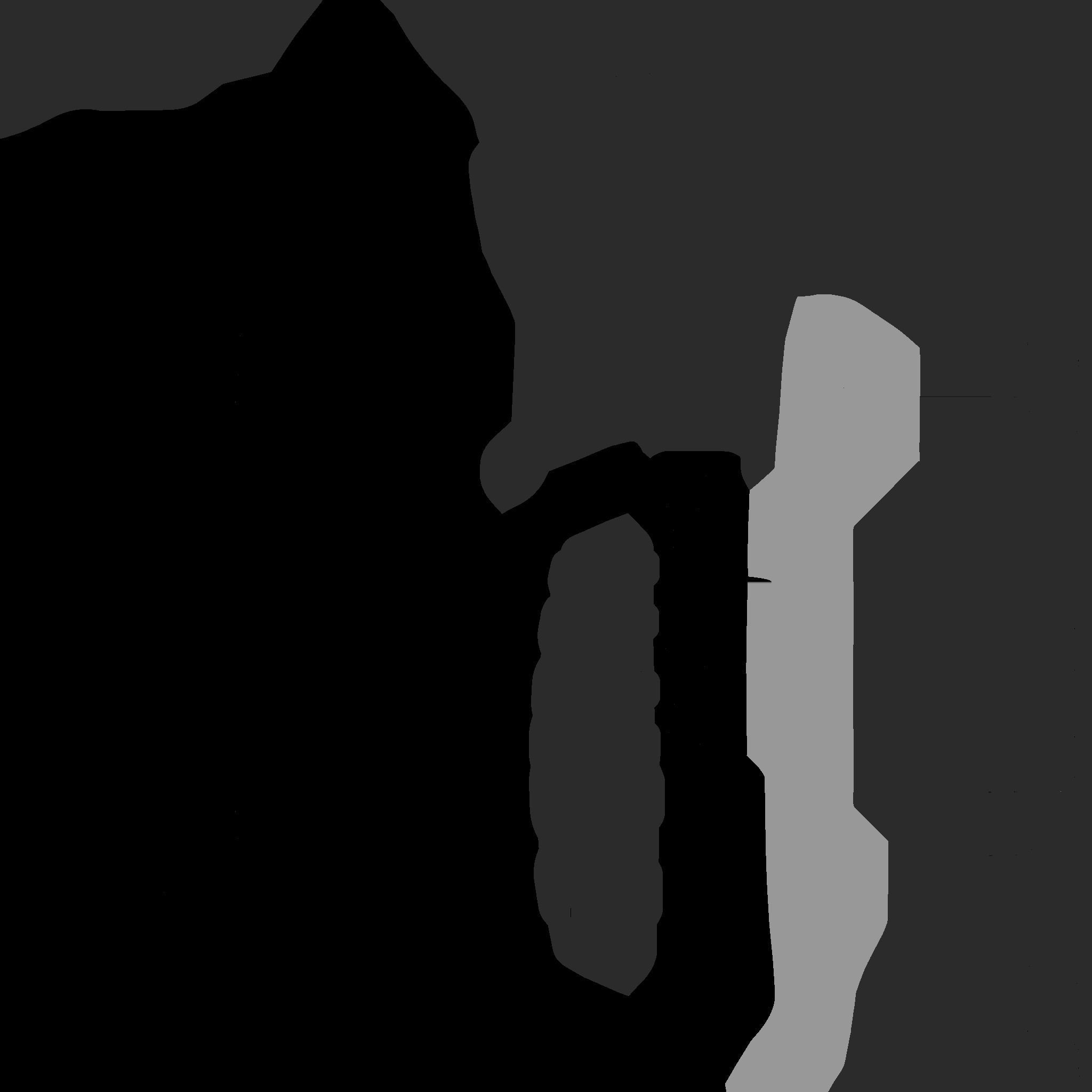 SciFi Glasses I05 Black Green - Character Design Fashion Low-poly 3D model_20