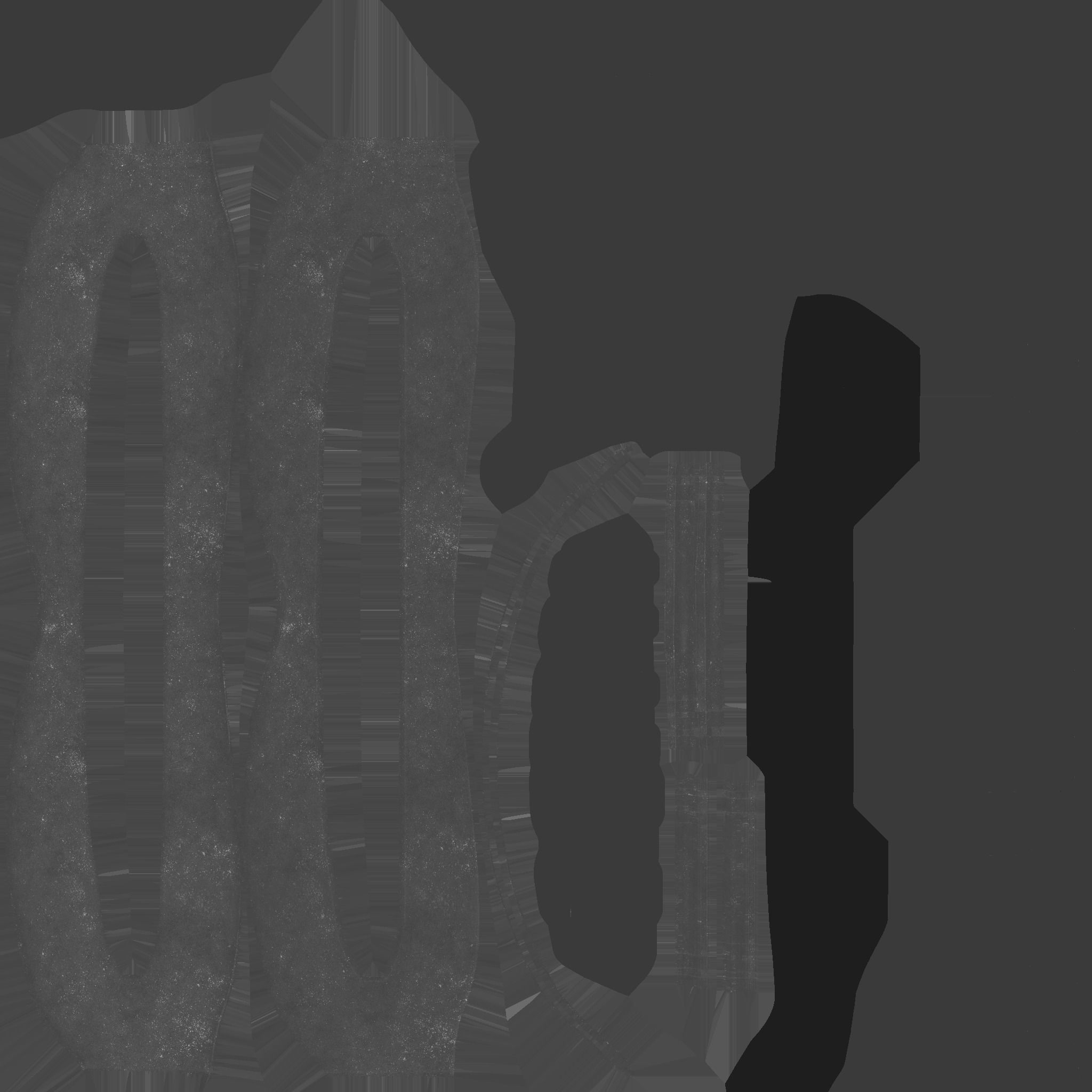 SciFi Glasses I06 Black Gold - Character Design Fashion Low-poly 3D model_22