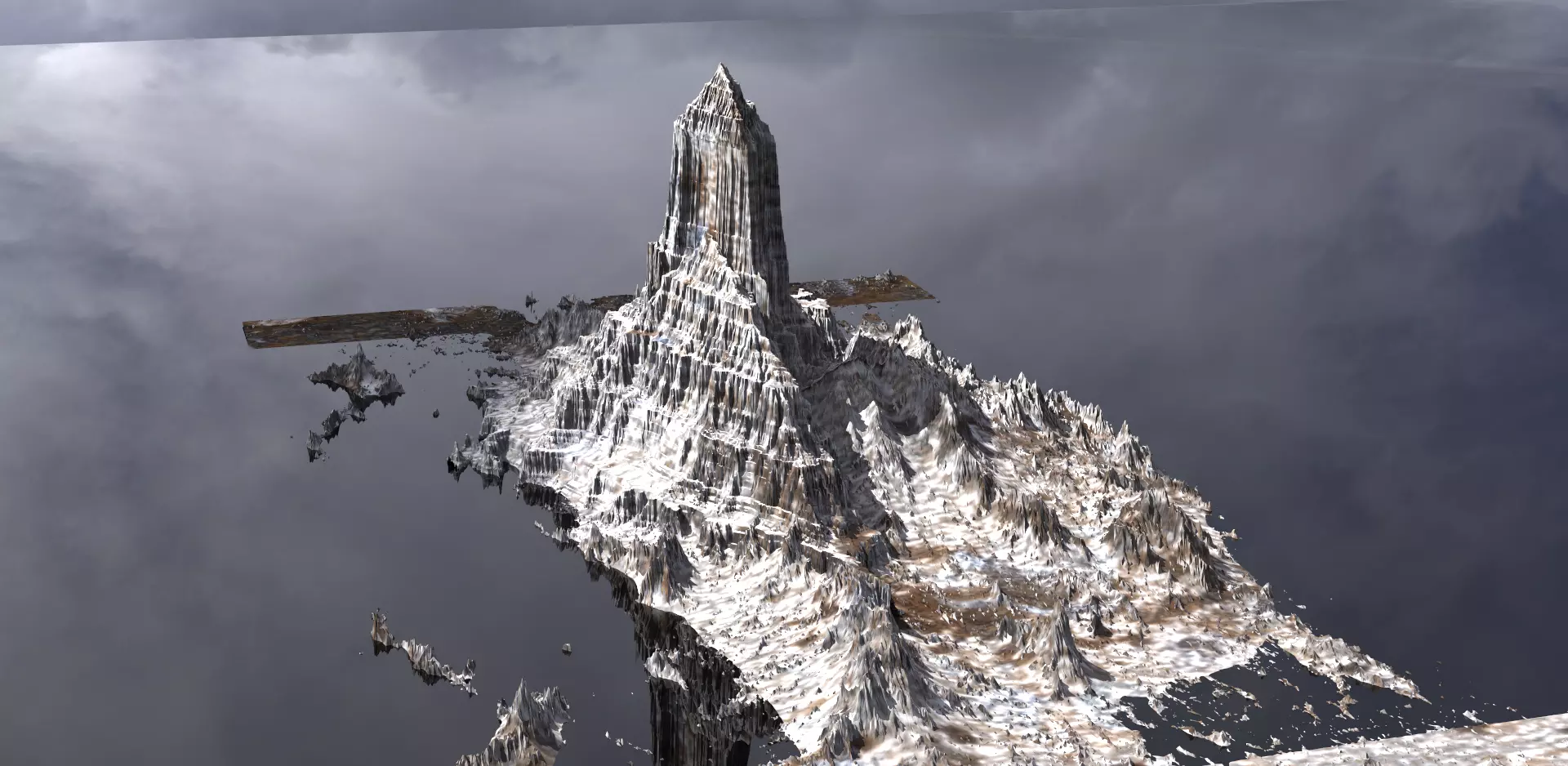 Hoth Style mountains 3D model_0