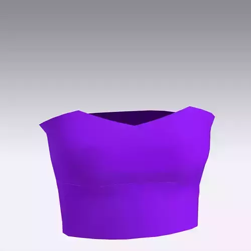 BLOUSE LOOK PURPLE STRAPLESS MODERN