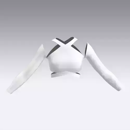 BLOUSE HALTER NECKLINE LOOK MODERN WHITE