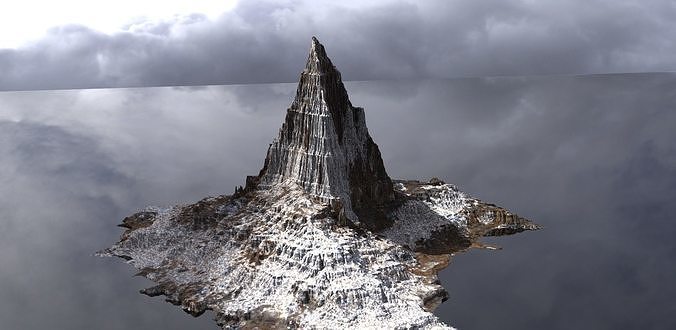 Dark Dragon Mountain 3D model